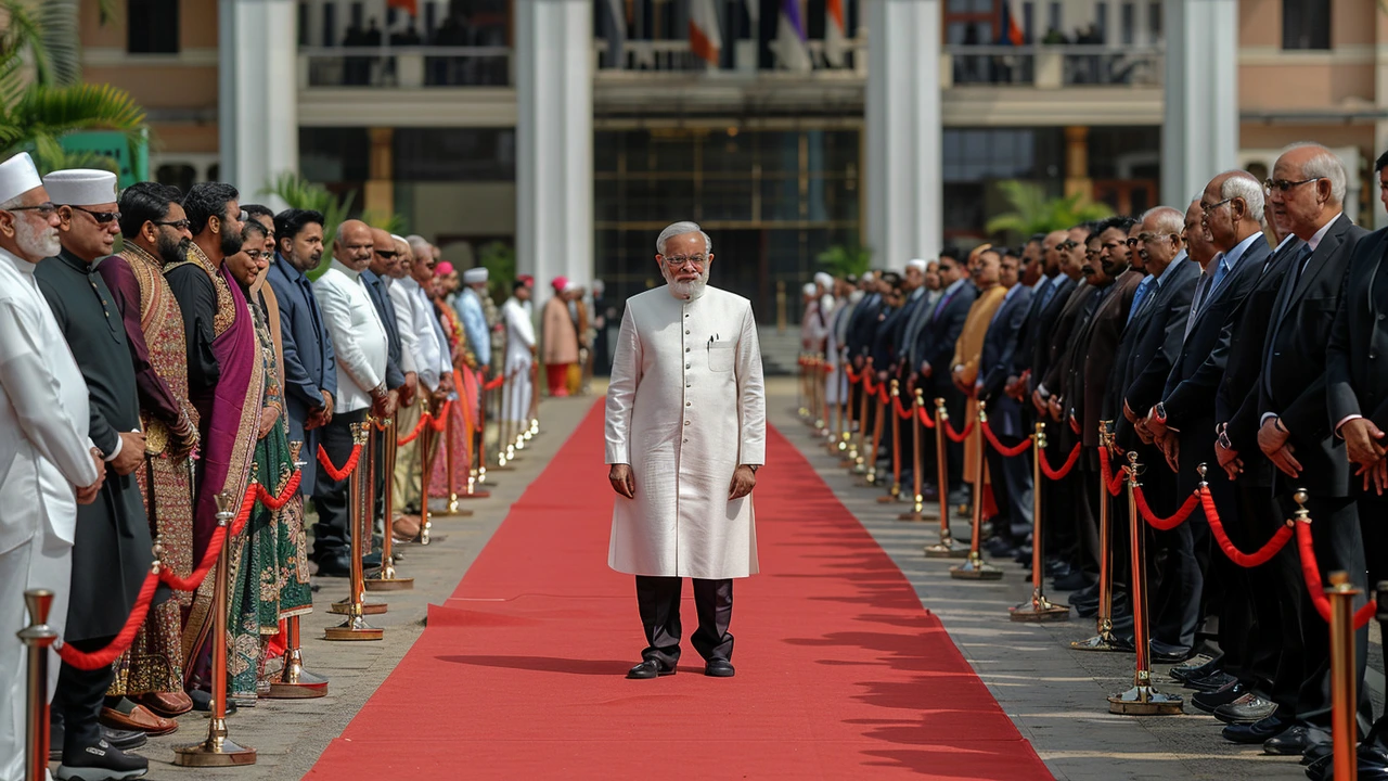 प्रधानमंत्री मोदी ने द्विपक्षीय वार्ता से पहले बांग्लादेश की प्रधानमंत्री शेख हसीना का किया स्वागत