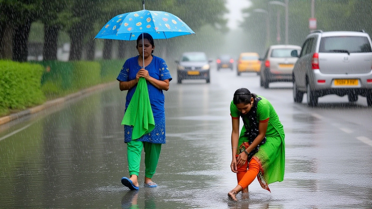 दिल्ली‑एनसीआर में 5 अक्टूबर 2025 को बारिश, तापमान 28‑38°C